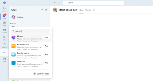 Cách mở Planner trong Microsoft Teams